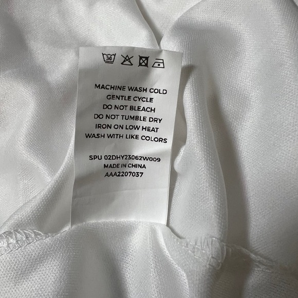 Bloomchic Striped V Neck Midi Dress White and Rainbow Size US 18-20 - Picture 5 of 5